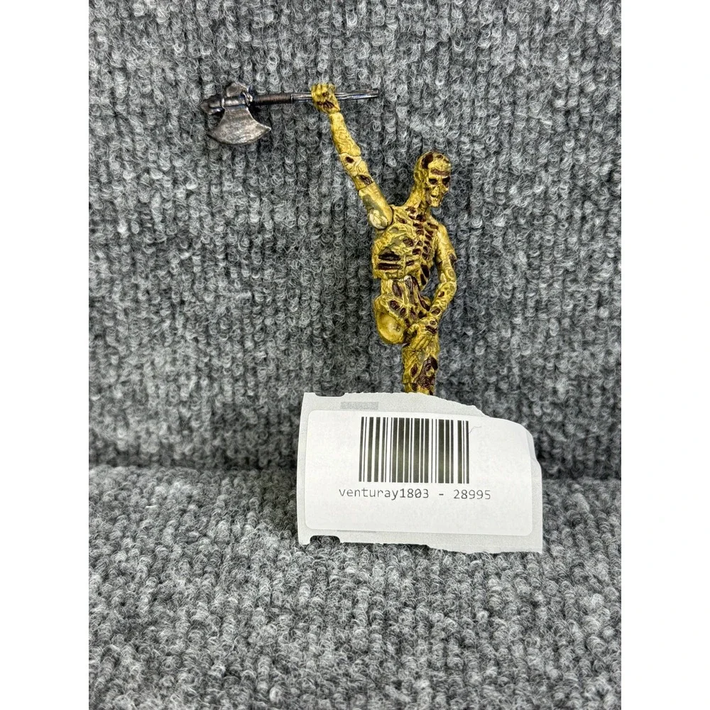 Skeleton Warrior Action Figure Undead Zombie Figurine with Battle Axe Toy